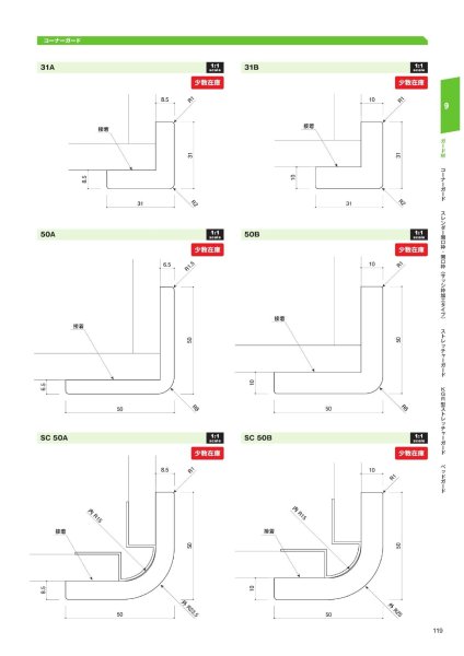 画像18: コーナーガード 31B L2800 (18)