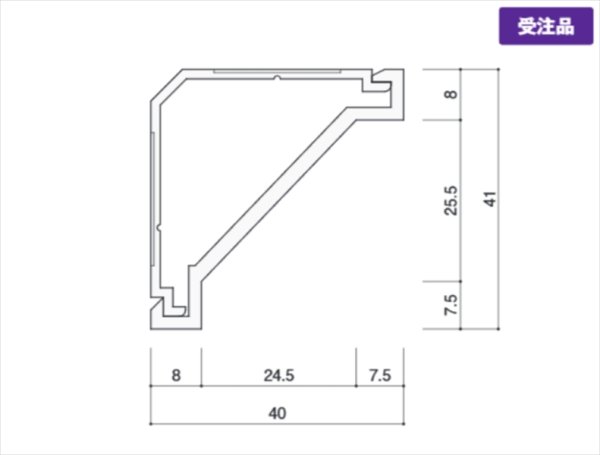 画像1: カイダー TT型天井廻縁 41×40  受注生産品 (1)