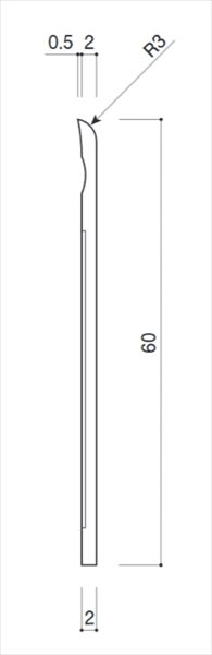 画像2: SB型巾木 H-60A L2000 (2)