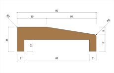 画像1: 上り框80号 80×25 バラ売り (1)